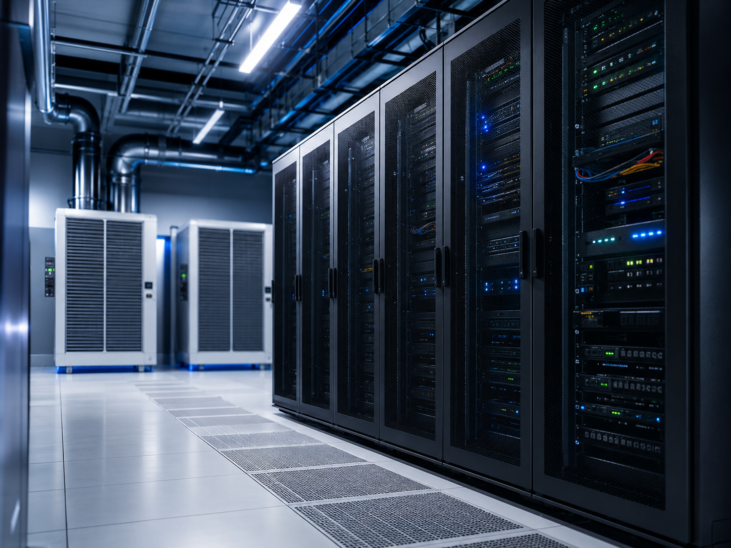 Data center and server room cooling environment with precision cooling equipment